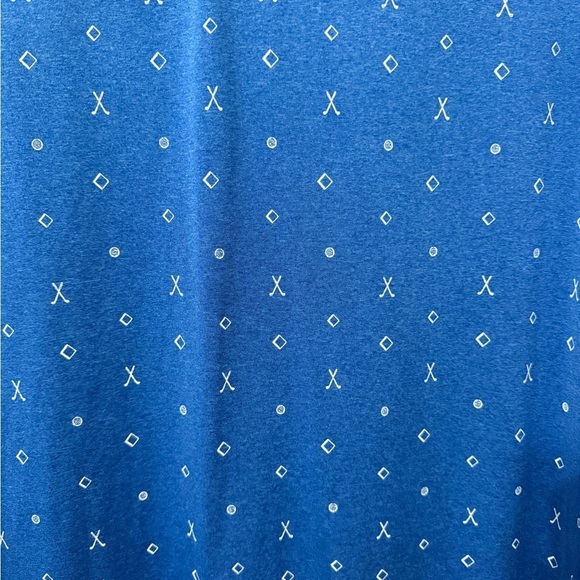 PGA Tour Men’s Golf Polo Shirt Small Club Logos Blue Short Sleeve Men 2XL - Picture 4 of 7